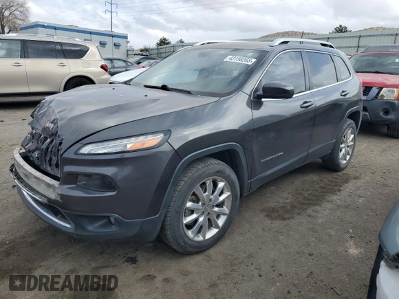 2017 Jeep Cherokee Limited with VIN 1C4PJMDBXHW537028, listed as a Copart auction lot 43150265 with 150,946 mi miles and Salvage Title. Bid and sale history available at carsss.com. Image 1.