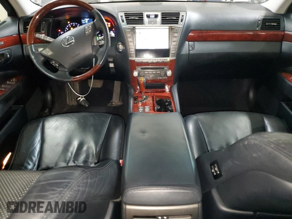2010 Lexus LS 460 with VIN JTHCL5EFXA5007667, listed as a Copart auction lot 53871835 with 119,216 mi miles and Salvage title. Bid and sale history available at DreamBid. Image 8.