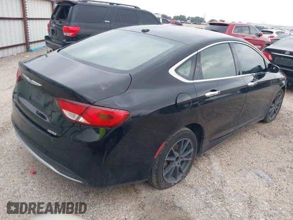 2015 Chrysler 200 Limited with VIN 1C3CCCAB8FN604000, listed as a IAAI auction lot 42026085 with 217,861 mi miles. Bid and sale history available at carsss.com. Image 4.