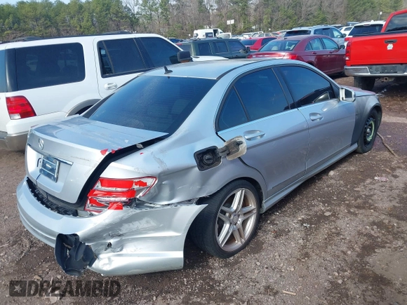 2011 Mercedes-Benz C 300 Sport with VIN WDDGF5EBXBA498974, listed as a IAAI auction lot 41507900 with 202,261 mi miles and . Bid and sale history available at carsss.com. Image 4.