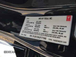 2018 Tesla Model 3 Long Range Battery with VIN 5YJ3E1EA5JF171948, listed as a IAAI auction lot 41993887 with 42,370 mi miles and . Bid and sale history available at DreamBid. Image 9.