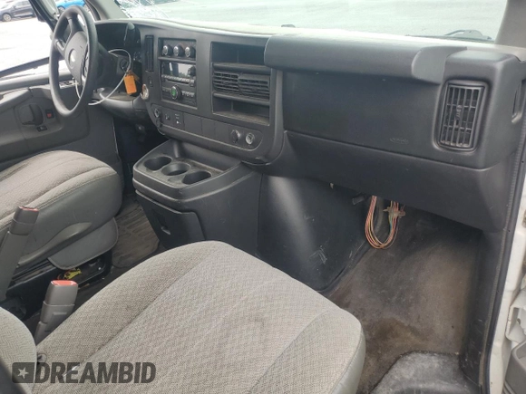 2012 Chevrolet Express Passenger 1LT with VIN 1GAZG1FG9C1143775, listed as a Copart auction lot 58383685 with Not provided miles and Salvage title. Bid and sale history available at DreamBid. Image 8.