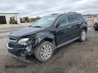 2011 Chevrolet Equinox LT w/2LT with VIN 2GNALPEC9B1161193, listed as a Copart auction lot 44734475 with 106,085 mi miles and Salvage Title. Bid and sale history available at carsss.com. Image 1.