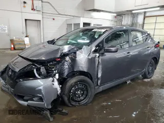 2025 Nissan LEAF S with VIN 1N4AZ1BV6SC561917, listed as a Copart auction lot 45955195 with 7,508 mi miles and Salvage Title. Bid and sale history available at carsss.com. Image 1.
