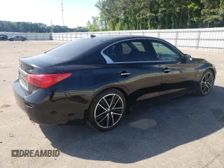 2015 Infiniti Q50 Sport with VIN JN1BV7AP5FM342451, listed as a Copart auction lot 54985825 with 149,516 mi miles and Salvage title. Bid and sale history available at DreamBid. Image 3.
