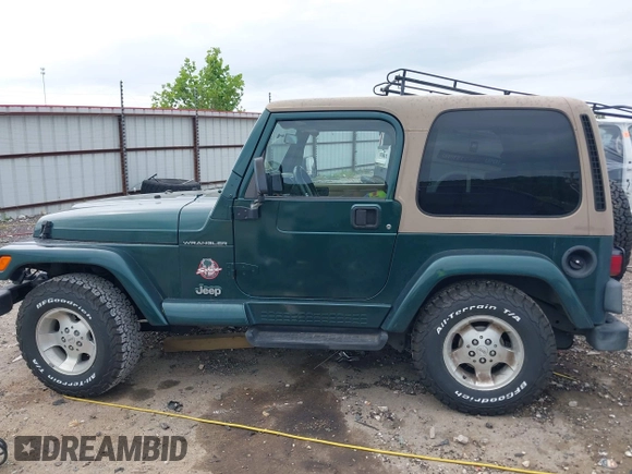 1999 Jeep Wrangler Sahara with VIN 1J4FY49S5XP482037, listed as a IAAI auction lot 42341723 with 161,081 mi miles and . Bid and sale history available at DreamBid. Image 15.