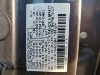 2022 Honda Pilot Special Edition with VIN 5FNYF6H2XNB002969, listed as a Copart auction lot 49234435 with 41,265 mi miles and Salvage Title. Bid and sale history available at carsss.com. Image 13.