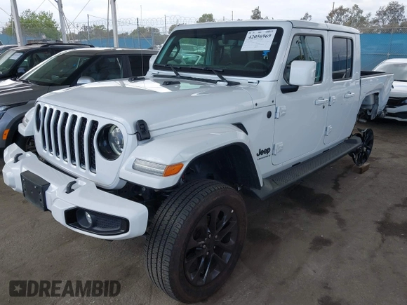 2023 Jeep Gladiator Overland with VIN 1C6HJTFG7PL543870, listed as a IAAI auction lot 42056969 with 28,655 mi miles and . Bid and sale history available at DreamBid. Image 2.