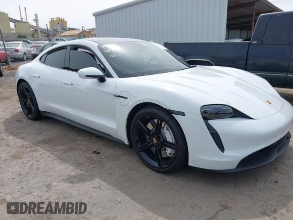2022 Porsche Taycan with VIN WP0AA2Y12NSA13356, listed as a IAAI auction lot 42083009 with Not provided miles and . Bid and sale history available at DreamBid. Image 1.