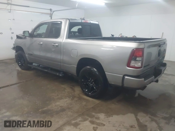2021 Ram 1500 Big Horn with VIN 1C6SRFBT5MN741351, listed as a IAAI auction lot 41553760 with 56,996 mi miles. Bid and sale history available at carsss.com. Image 3.