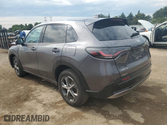 2024 Honda HR-V EX-L with VIN 3CZRZ2H72RM746142, listed as a Copart auction lot 59105515 with 10,962 mi miles and Salvage title. Bid and sale history available at DreamBid. Image 2.