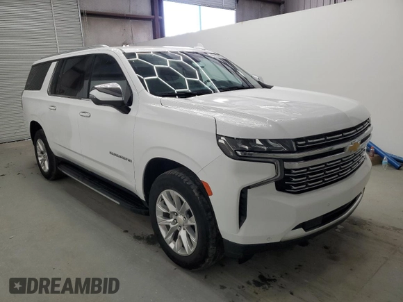 2023 Chevrolet Suburban Premier with VIN 1GNSCFKD1PR477696, listed as a Copart auction lot 53269285 with 47,272 mi miles and Clean title. Bid and sale history available at DreamBid. Image 4.