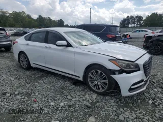 2018 Genesis G80 3.8L with VIN KMHGN4JE4JU238537, listed as a Copart auction lot 73044464 with 45,239 mi miles and Salvage Title. Bid and sale history available at carsss.com. Image 4.