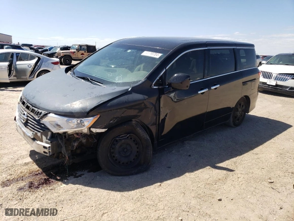 2012 Nissan Quest S with VIN JN8AE2KP8C9033053, listed as a Copart auction lot 54130704 with 155,162 mi miles and Salvage Title. Bid and sale history available at carsss.com. Image 1.