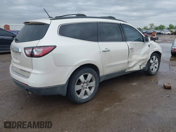 2014 Chevrolet Traverse LTZ with VIN 1GNKRJKD9EJ168099, listed as a IAAI auction lot 41955937 with 171,371 mi miles and . Bid and sale history available at DreamBid. Image 4.