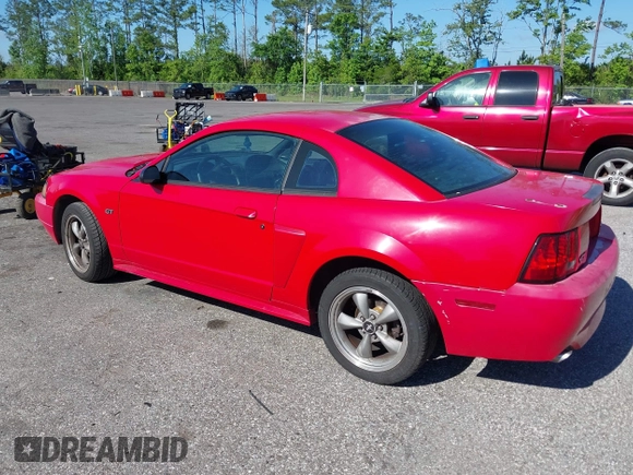 2002 Ford Mustang GT Deluxe with VIN 1FAFP42X42F103211, listed as a IAAI auction lot 42015683 with 210,545 mi miles. Bid and sale history available at carsss.com. Image 3.