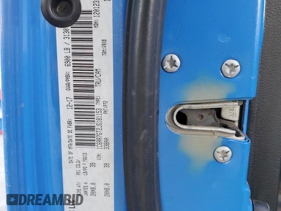 2018 Ram 1500 Big Horn with VIN 1C6RR7GT2JS181153, listed as a Copart auction lot 42902995 with Not provided miles and Salvage title. Bid and sale history available at DreamBid. Image 14.