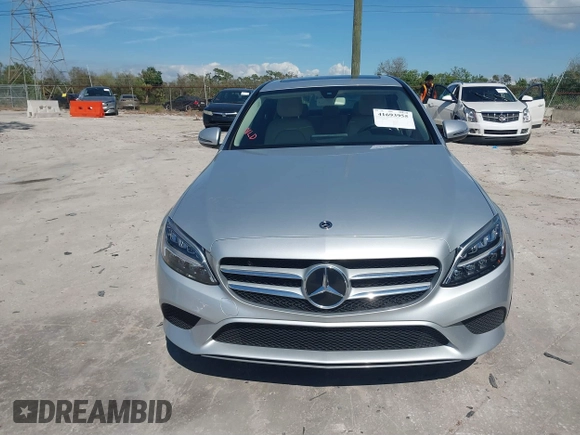 2020 Mercedes-Benz C 300 with VIN W1KWF8DB4LR598862, listed as a IAAI auction lot 41693955 with 19,238 mi miles and . Bid and sale history available at carsss.com. Image 12.