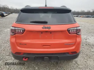 2020 Jeep Compass Trailhawk with VIN 3C4NJDDB9LT222694, listed as a Copart auction lot 52578765 with 62,006 mi miles and Salvage Title. Bid and sale history available at carsss.com. Image 6.