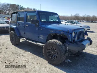 2010 Jeep Wrangler Unlimited Sahara with VIN 1J4HA5H11AL143608, listed as a Copart auction lot 46091715 with 480,747 mi miles and Salvage Title. Bid and sale history available at carsss.com. Image 4.