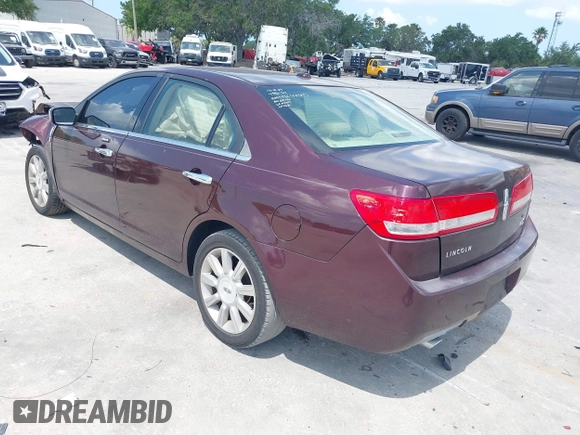 2011 Lincoln MKZ with VIN 3LNHL2GC1BR764783, listed as a IAAI auction lot 39223837 with 118,210 mi miles and . Bid and sale history available at DreamBid. Image 3.