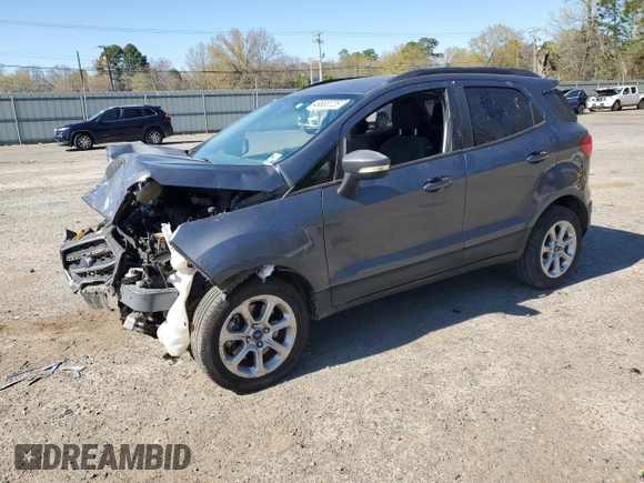 2020 Ford EcoSport SE z VIN MAJ3S2GE8LC319479, wystawiony jako Copart lot #49800725 z przebiegiem 111 543 mil mil oraz Szkody całkowita. Historia ofert i sprzedaży dostępna na DreamBid. Obrazek 1.