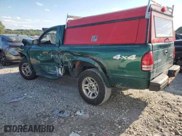 2003 Dodge Dakota with VIN 1D7GG16X73S359140, listed as a Copart auction lot 72383124 with 0 mi miles and Salvage Title. Bid and sale history available at carsss.com. Image 2.