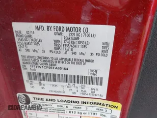 2014 Ford F-150 XL with VIN 1FTFW1CF9EFA85164, listed as a IAAI auction lot 41940709 with 262,185 mi miles. Bid and sale history available at carsss.com. Image 9.