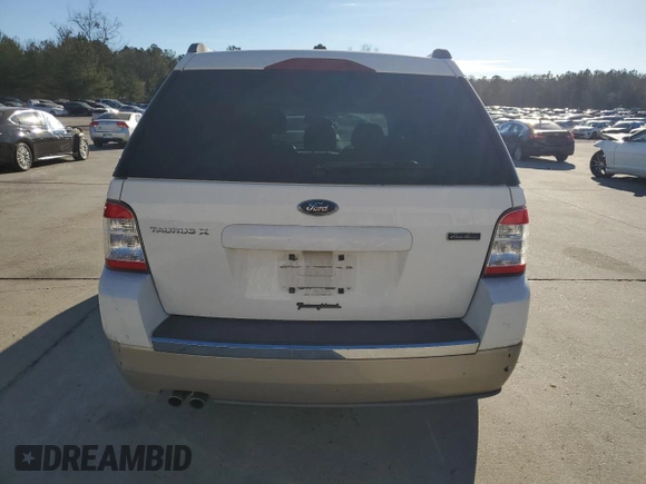 2008 Ford Taurus X Eddie Bauer with VIN 1FMDK07W78GA16734, listed as a Copart auction lot 86011354 with 214,429 mi miles and Salvage title. Bid and sale history available at DreamBid. Image 6.