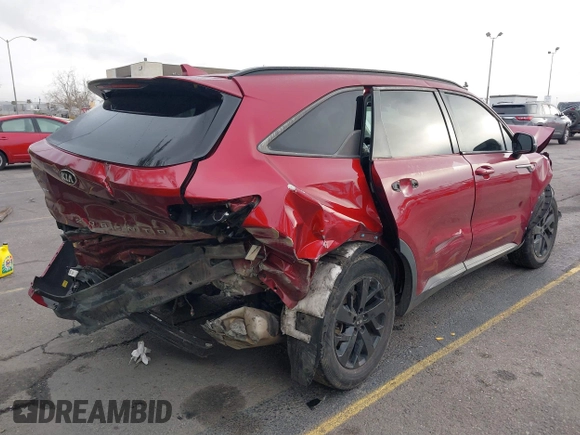 2021 Kia Sorento S with VIN 5XYRLDLC2MG005454, listed as a IAAI auction lot 41803821 with 81,894 mi miles and . Bid and sale history available at DreamBid. Image 4.