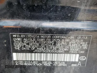 2013 Lexus IS 250 with VIN JTHCF5C23D5062845, listed as a Copart auction lot 48813515 with 124,064 mi miles and Salvage Title. Bid and sale history available at DreamBid. Image 13.