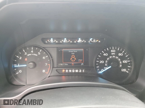 2020 Ford F-150 XL with VIN 1FTEX1EB6LFC30578, listed as a Copart auction lot 53442135 with 78,277 mi miles and Clean title. Bid and sale history available at DreamBid. Image 9.
