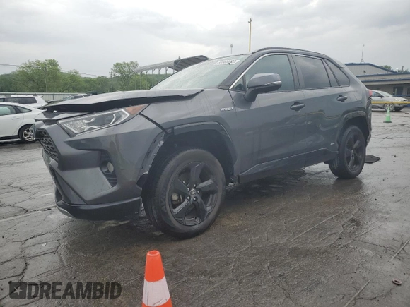 2021 Toyota RAV4 Hybrid XSE with VIN 4T3E6RFVXMU032385, listed as a Copart auction lot 53966625 with 113,506 mi miles and Salvage title. Bid and sale history available at DreamBid. Image 1.
