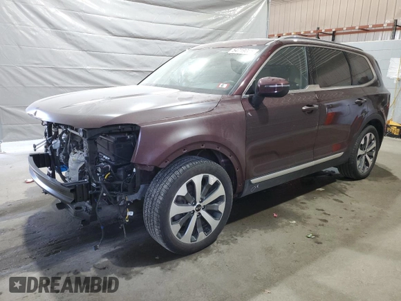 2020 Kia Telluride S with VIN 5XYP6DHC4LG085328, listed as a Copart auction lot 54719085 with 37,464 mi miles and Salvage title. Bid and sale history available at DreamBid. Image 1.
