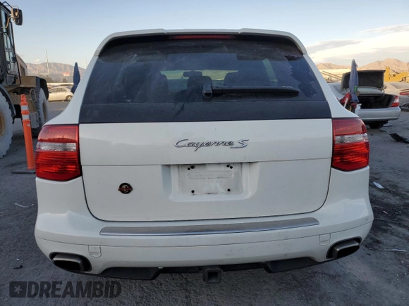 2008 Porsche Cayenne S with VIN WP1AB29PX8LA41318, listed as a Copart auction lot 48974565 with 96,782 mi miles and Salvage title. Bid and sale history available at DreamBid. Image 6.