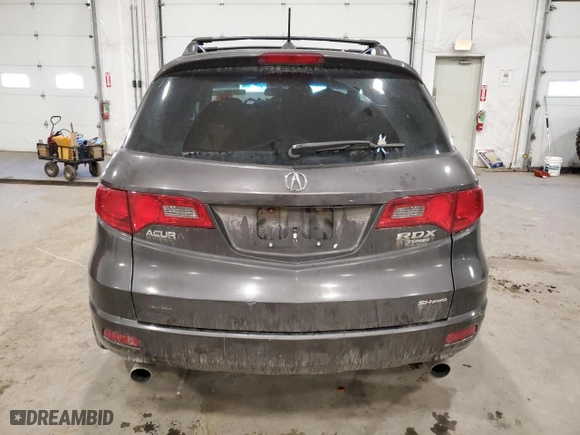2009 Acura RDX Tech Pkg with VIN 5J8TB18549A005000, listed as a Copart auction lot 48540105 with 0 mi miles and Salvage Title. Bid and sale history available at carsss.com. Image 6.