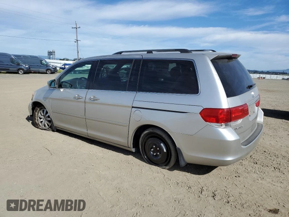 2008 Honda Odyssey EX-L with VIN 5FNRL387X8B417950, listed as a Copart auction lot 52579045 with 166,831 mi miles and Salvage Title. Bid and sale history available at carsss.com. Image 2.