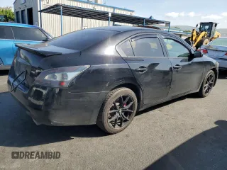 2014 Nissan Maxima SV with VIN 1N4AA5AP1EC444977, listed as a Copart auction lot 53202105 with 175,460 mi miles and Salvage title. Bid and sale history available at DreamBid. Image 3.