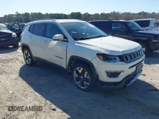 2018 Jeep Compass Limited with VIN 3C4NJCCB5JT407057, listed as a IAAI auction lot 41773636 with 92,272 mi miles and . Bid and sale history available at DreamBid. Image 1.