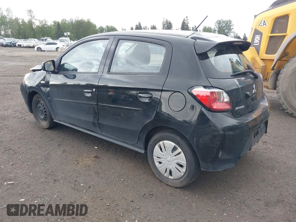 2022 Mitsubishi Mirage ES z VIN ML32AUHJXNH009861, wystawiony jako IAAI lot #42240241 z przebiegiem 47 041 mil mil oraz . Historia ofert i sprzedaży dostępna na DreamBid. Obrazek 3.