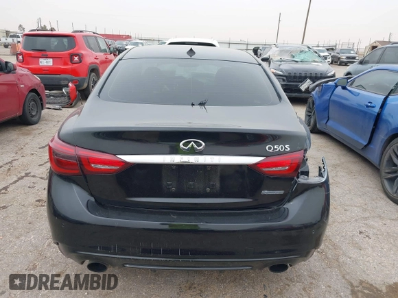 2019 Infiniti Q50 Signature Edition with VIN JN1EV7AP6KM540706, listed as a IAAI auction lot 41733726 with 45,847 mi miles and . Bid and sale history available at DreamBid. Image 15.