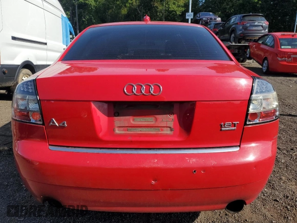 2004 Audi A4 1.8T with VIN WAULC68E84A134601, listed as a Copart auction lot 70844914 with 0 mi miles and Clean Title. Bid and sale history available at carsss.com. Image 6.
