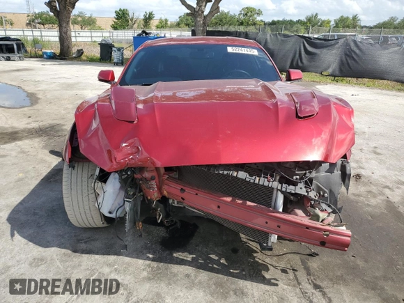 2016 Ford Mustang GT with VIN 1FA6P8CFXG5215179, listed as a Copart auction lot 52241445 with 45,435 mi miles and Salvage Title. Bid and sale history available at carsss.com. Image 5.