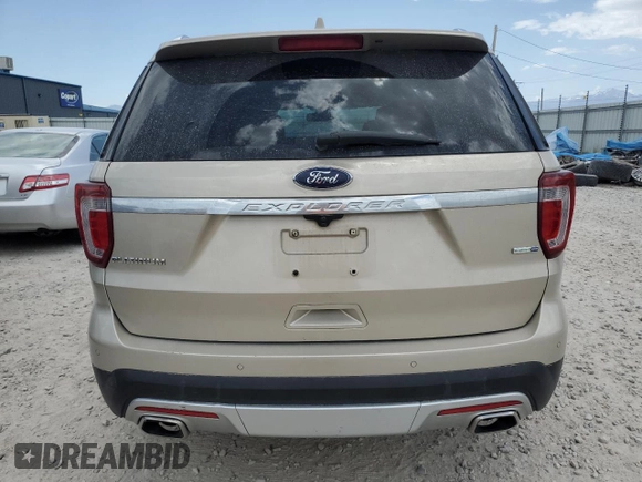 2017 Ford Explorer Platinum with VIN 1FM5K8HT1HGD78629, listed as a Copart auction lot 60538845 with 78,722 mi miles and Salvage title. Bid and sale history available at DreamBid. Image 6.