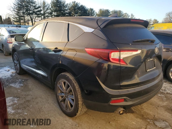 2020 Acura RDX w/Technology Pkg with VIN 5J8TC2H52LL002935, listed as a Copart auction lot 42392165 with 0 mi miles and Salvage Title. Bid and sale history available at carsss.com. Image 2.