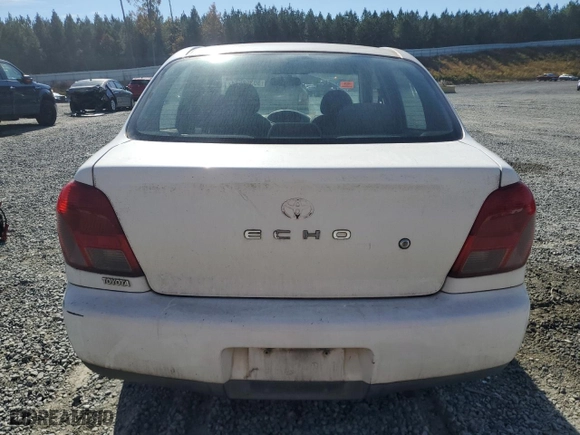 2000 Toyota ECHO with VIN JTDBT123XY0053961, listed as a Copart auction lot 80308524 with NaN miles and Salvage Title. Bid and sale history available at carsss.com. Image 6.