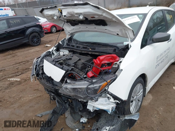 2023 Nissan LEAF S with VIN 1N4AZ1BV7PC551730, listed as a IAAI auction lot 41592504 with 17,423 mi miles and . Bid and sale history available at DreamBid. Image 6.