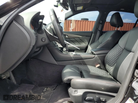 2021 Infiniti Q50 Red Sport 400 with VIN JN1FV7DR3MM881078, listed as a Copart auction lot 71309394 with 28,516 mi miles and Salvage Title. Bid and sale history available at carsss.com. Image 7.