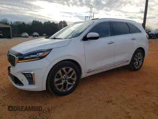 2019 Kia Sorento SX V6 with VIN 5XYPKDA50KG513353, listed as a Copart auction lot 86438044 with 53,397 mi miles and Salvage Title. Bid and sale history available at carsss.com. Image 1.