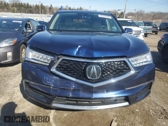 2019 Acura MDX Technology with VIN 5J8YD4H54KL033987, listed as a Copart auction lot 44529105 with 59,097 mi miles and Salvage title. Bid and sale history available at DreamBid. Image 5.